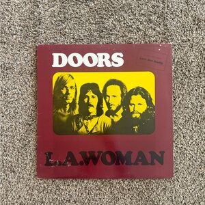 The Doors L.A. Woman Vinyl Record - Red and Yellow